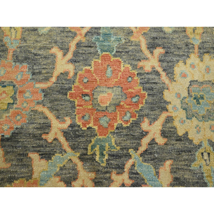 10'0" x 14'1" New Hand Knotted Grey Wool Rectangle Oriental Rug - MOA10275635