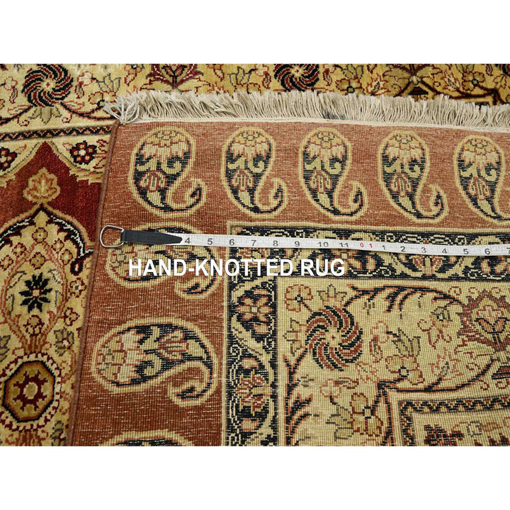 4'0" x 6'0" New Hand Knotted Red Silk Rectangle Oriental Rug - MOA10275648