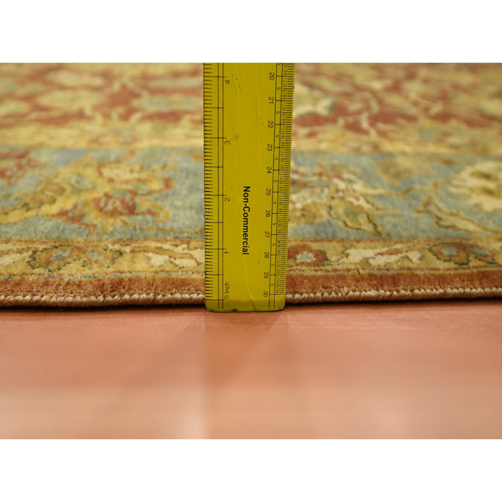 4'8" x 6'4" New Hand Knotted Red Wool Rectangle Oriental Rug - MOA10275650