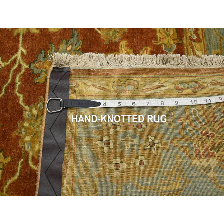 4'8" x 6'4" New Hand Knotted Red Wool Rectangle Oriental Rug - MOA10275650