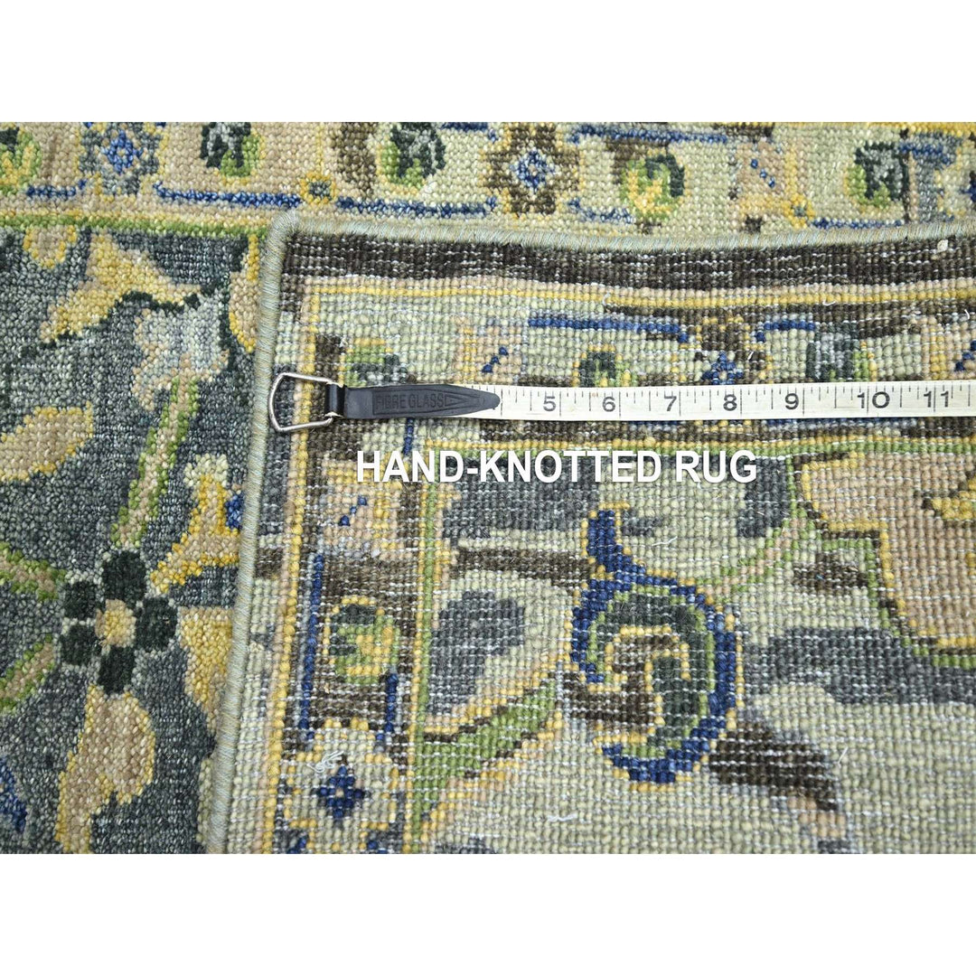 2'1" x 3'5" New Hand Knotted Green Wool Rectangle Oriental Rug - MOA10275691