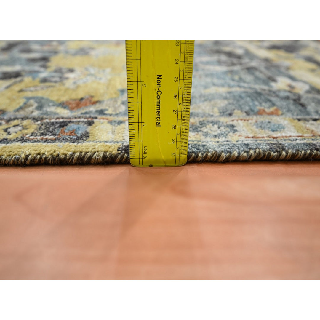 2'0" x 3'3" New Hand Knotted Yellow Wool Rectangle Oriental Rug - MOA10275698