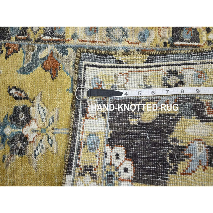 2'0" x 3'3" New Hand Knotted Yellow Wool Rectangle Oriental Rug - MOA10275698