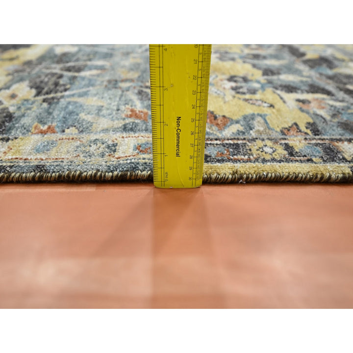 2'0" x 3'3" New Hand Knotted Yellow Wool Rectangle Oriental Rug - MOA10275699