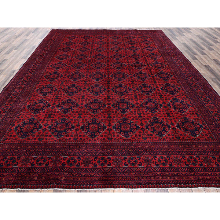 10'0" x 12'6" New Hand Knotted Red Wool Rectangle Oriental Rug - MOA102760