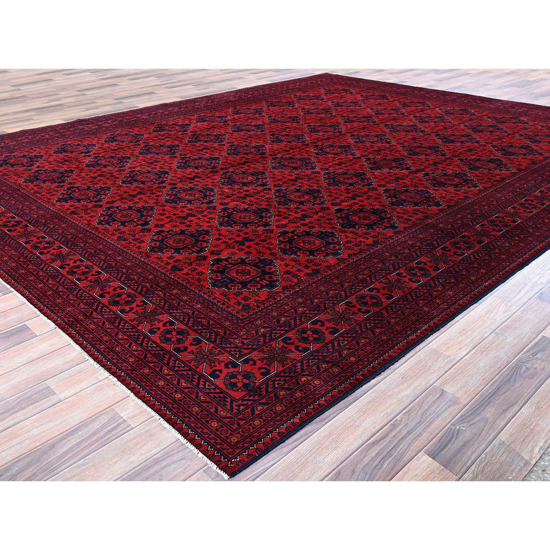 10'0" x 12'6" New Hand Knotted Red Wool Rectangle Oriental Rug - MOA102760
