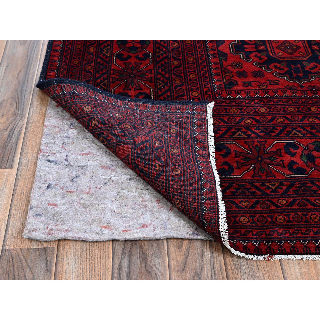 10'0" x 12'6" New Hand Knotted Red Wool Rectangle Oriental Rug - MOA102760