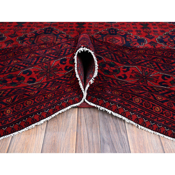 10'0" x 12'6" New Hand Knotted Red Wool Rectangle Oriental Rug - MOA102760