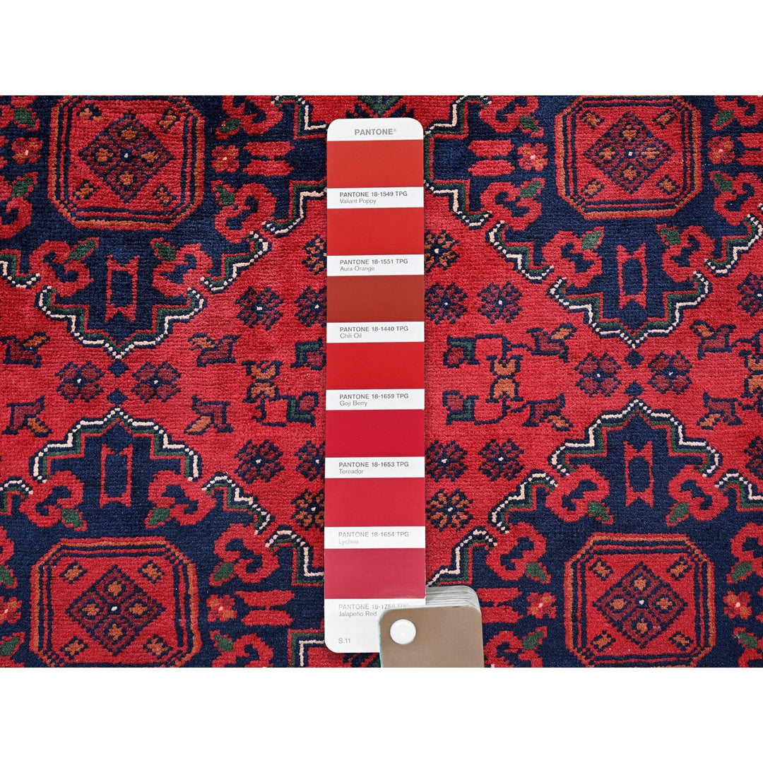 10'0" x 12'6" New Hand Knotted Red Wool Rectangle Oriental Rug - MOA102760
