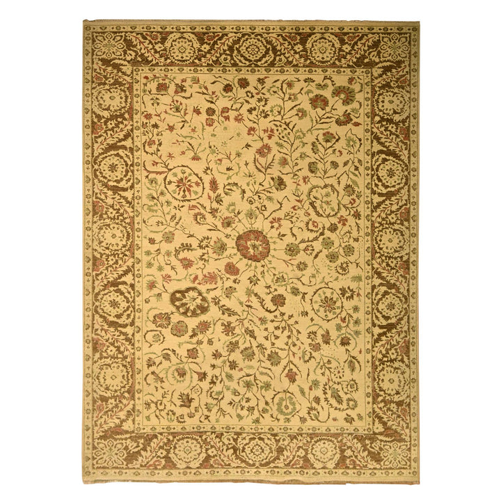 10'0" x 13'10" New Hand Knotted Brown Wool Rectangle Oriental Rug - MOA10276170