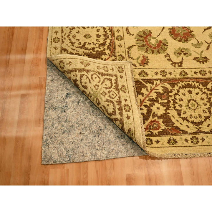 10'0" x 13'10" New Hand Knotted Brown Wool Rectangle Oriental Rug - MOA10276170