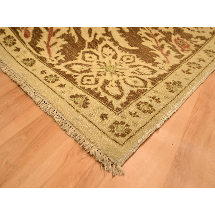 10'0" x 13'10" New Hand Knotted Brown Wool Rectangle Oriental Rug - MOA10276170