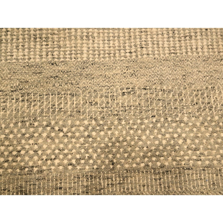 7'10" x 10'7" New Hand Knotted Brown Wool Rectangle Oriental Rug - MOA10276179