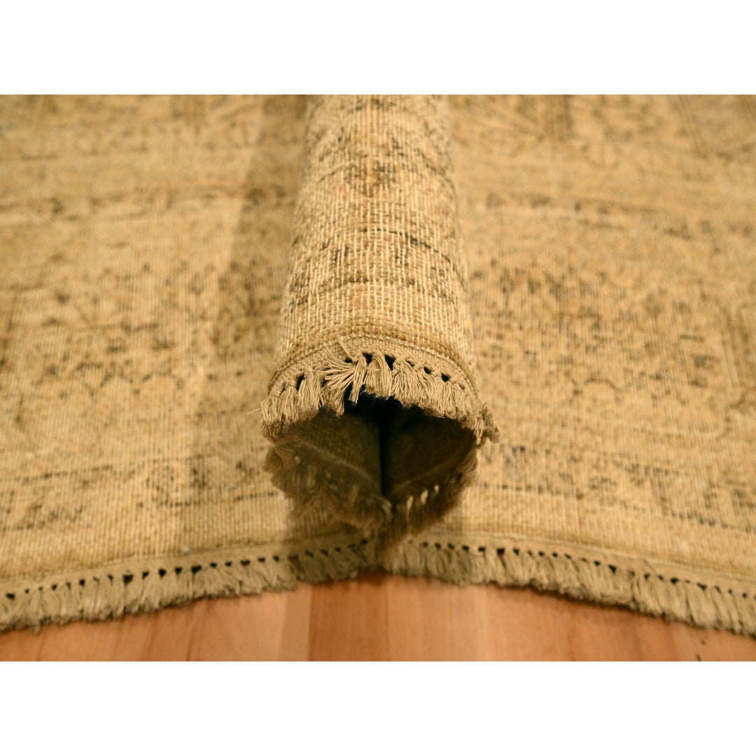 7'9" x 10'3" New Hand Knotted Brown Wool Rectangle Oriental Rug - MOA10276180
