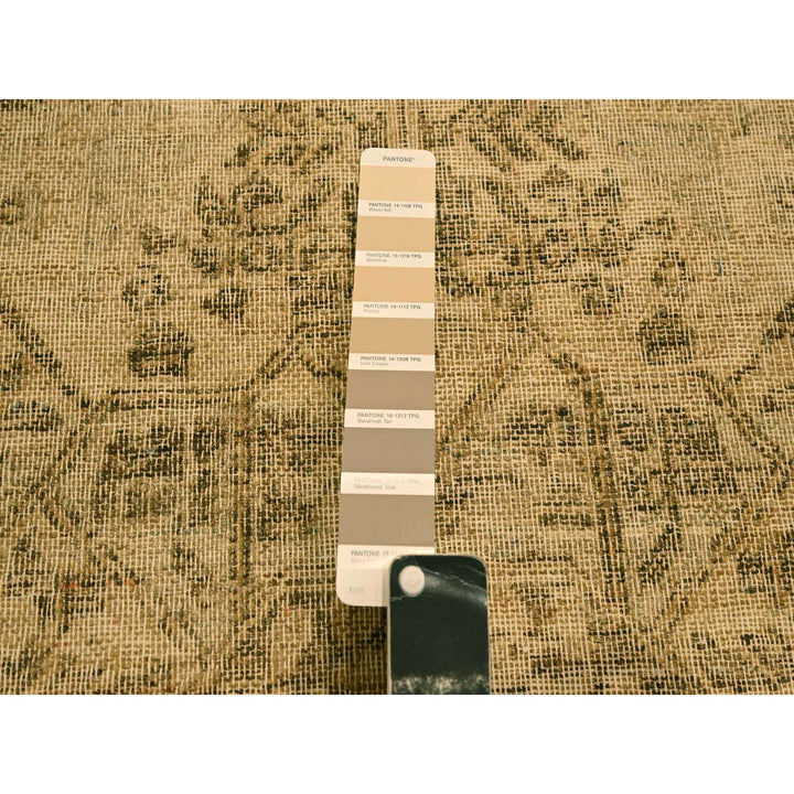 7'9" x 10'3" New Hand Knotted Brown Wool Rectangle Oriental Rug - MOA10276180
