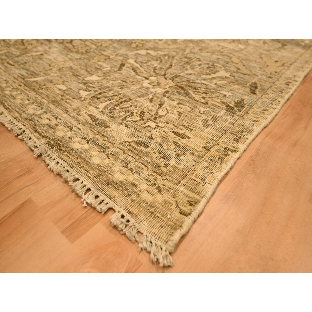 8'9" x 11'10" New Hand Knotted Brown Wool Rectangle Oriental Rug - MOA10276182