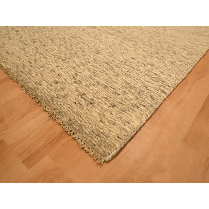 7'9" x 9'7" New Hand Knotted Beige Wool Rectangle Oriental Rug - MOA10276183