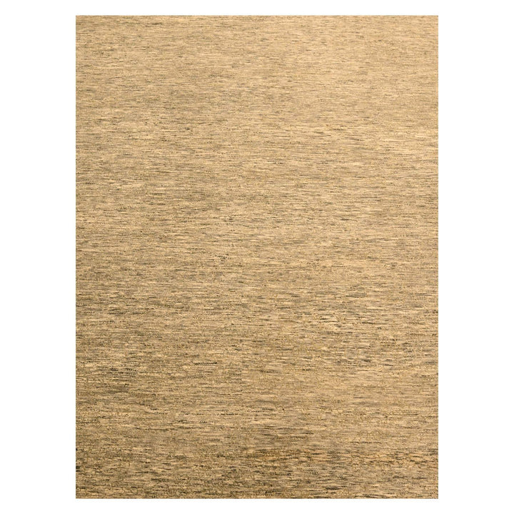 8'10" x 11'10" New Hand Knotted Brown Wool Rectangle Oriental Rug - MOA10276185
