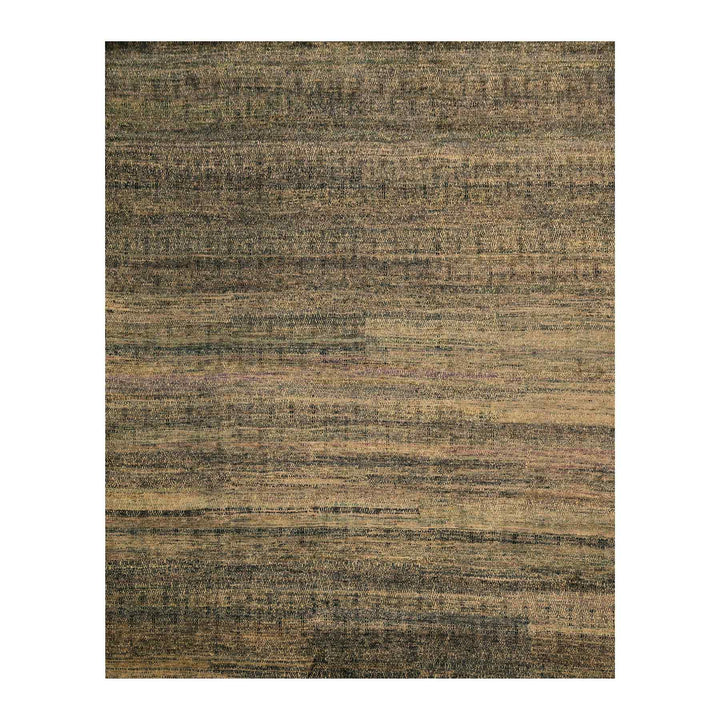 8'0" x 10'2" New Hand Knotted Brown Sari Silk Rectangle Oriental Rug - MOA10276186