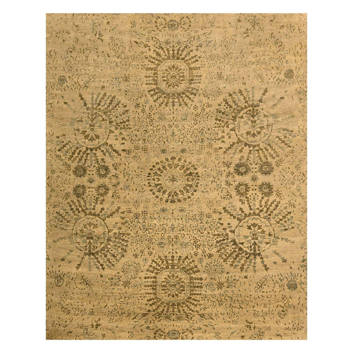 7'9" x 10'1" New Hand Knotted Brown Wool Rectangle Oriental Rug - MOA10276193