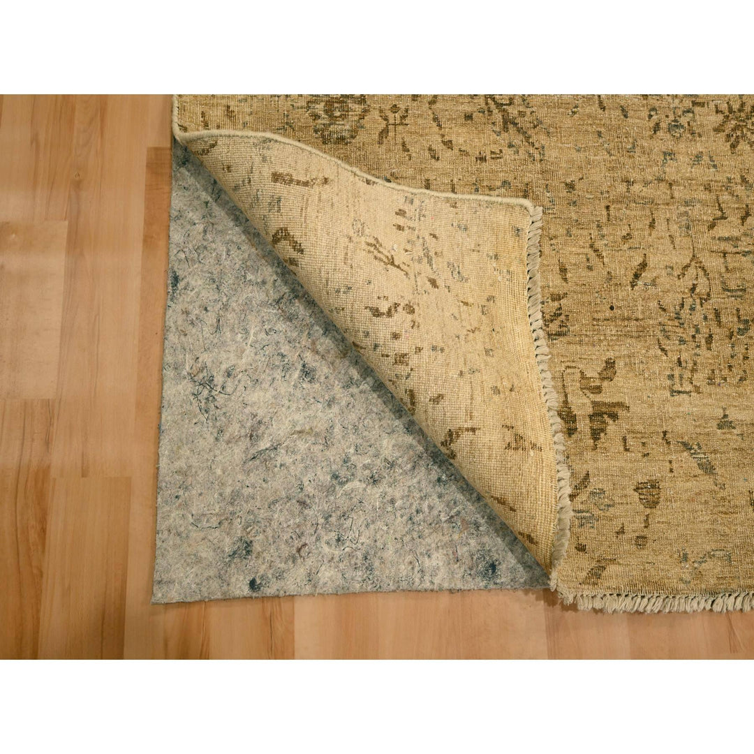7'9" x 10'1" New Hand Knotted Brown Wool Rectangle Oriental Rug - MOA10276193
