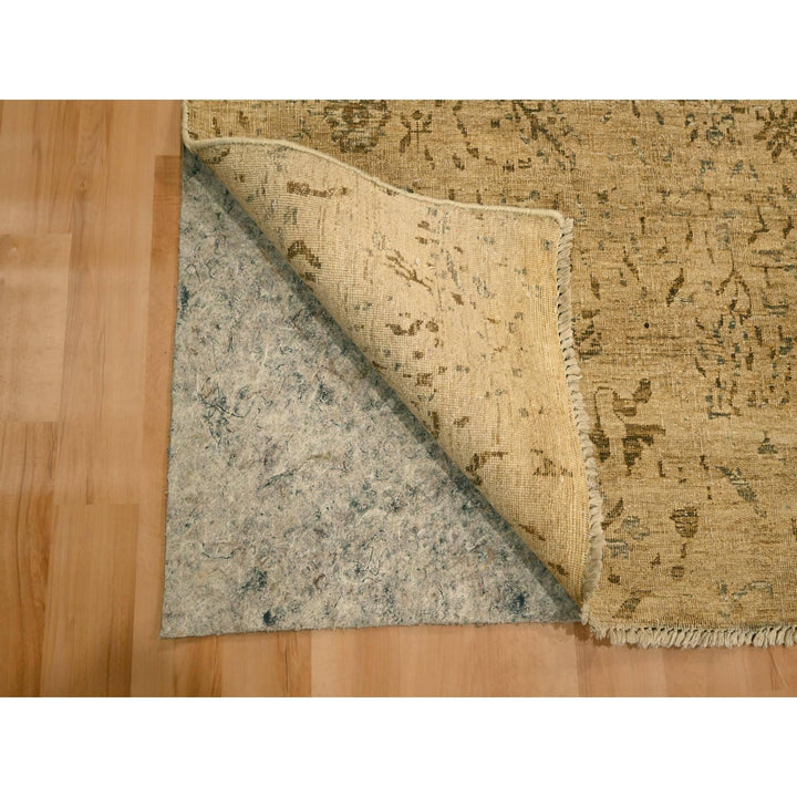 7'9" x 10'1" New Hand Knotted Brown Wool Rectangle Oriental Rug - MOA10276193