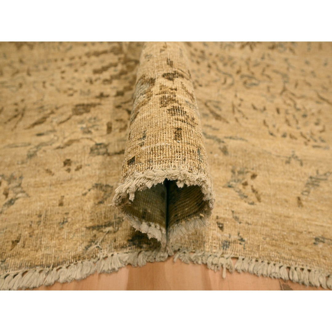 7'9" x 10'1" New Hand Knotted Brown Wool Rectangle Oriental Rug - MOA10276193