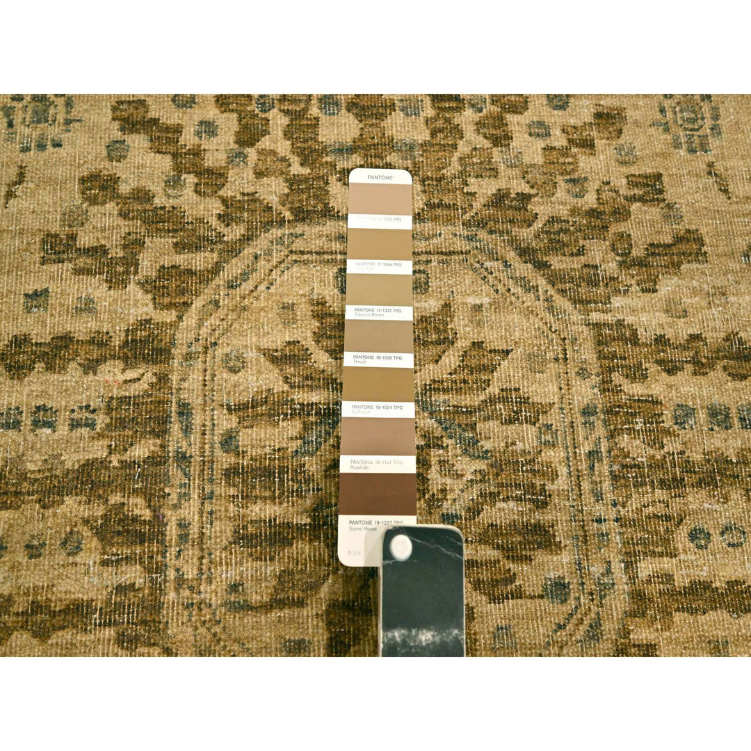 7'9" x 10'1" New Hand Knotted Brown Wool Rectangle Oriental Rug - MOA10276193