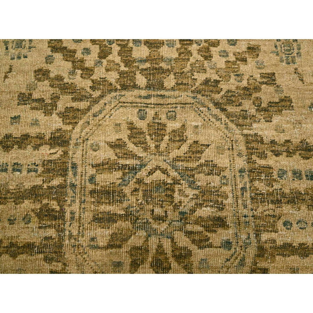 7'9" x 10'1" New Hand Knotted Brown Wool Rectangle Oriental Rug - MOA10276193