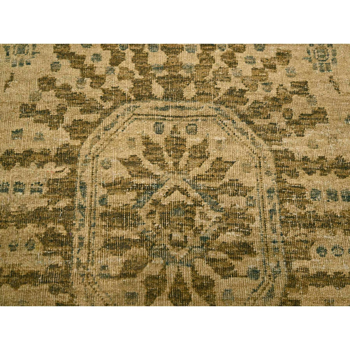 7'9" x 10'1" New Hand Knotted Brown Wool Rectangle Oriental Rug - MOA10276193