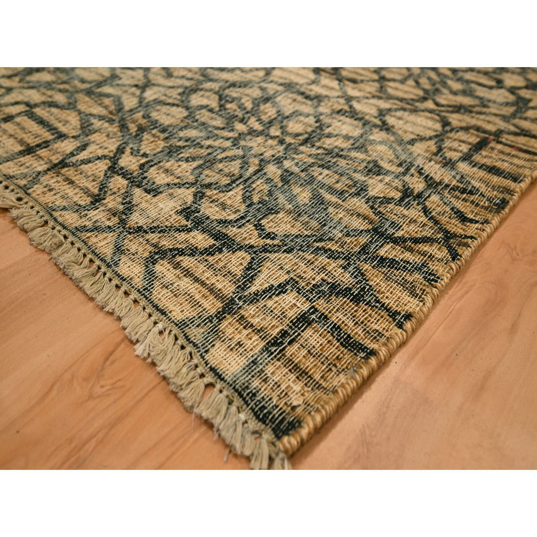 7'8" x 8'7" New Hand Knotted Brown Wool Rectangle Oriental Rug - MOA10276195