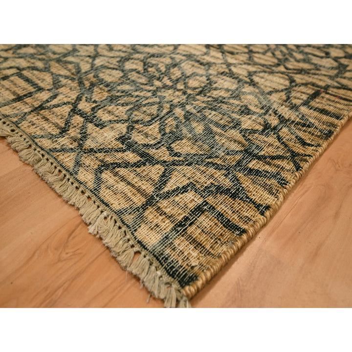 7'8" x 8'7" New Hand Knotted Brown Wool Rectangle Oriental Rug - MOA10276195