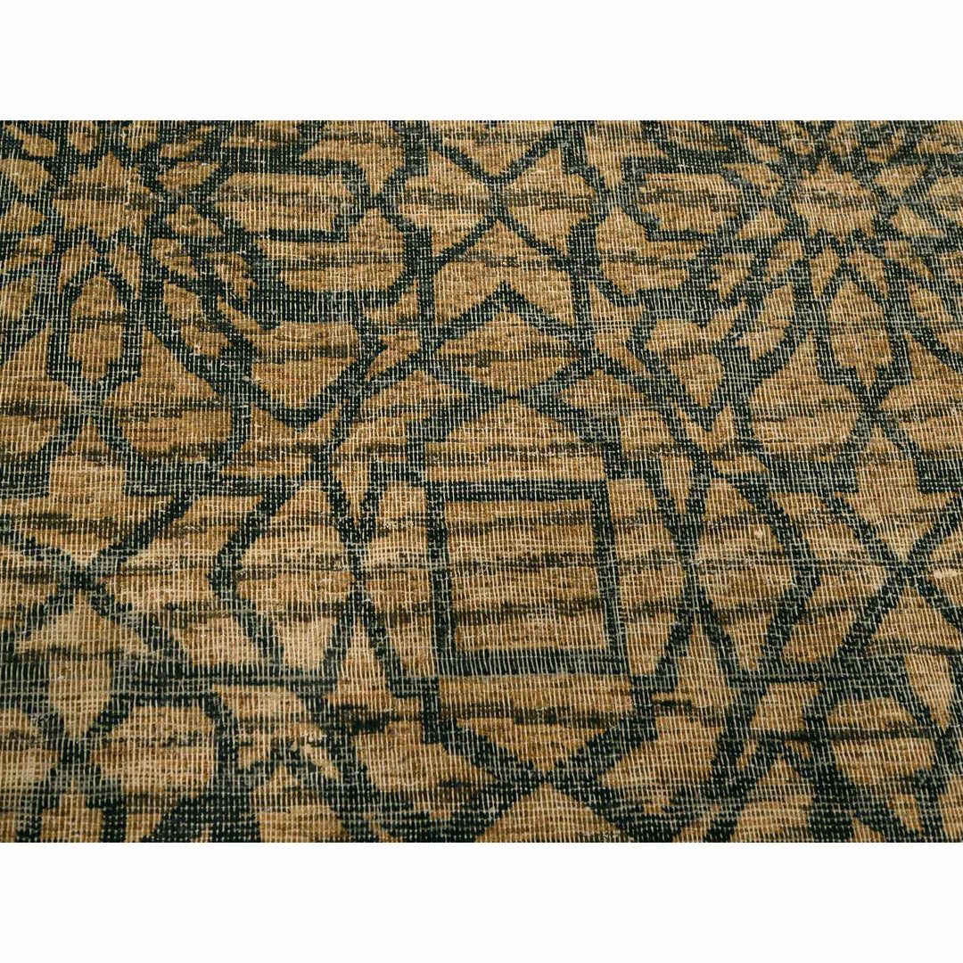 7'8" x 8'7" New Hand Knotted Brown Wool Rectangle Oriental Rug - MOA10276195