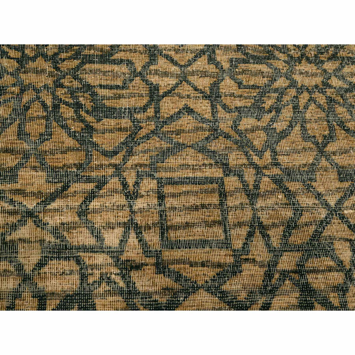 7'8" x 8'7" New Hand Knotted Brown Wool Rectangle Oriental Rug - MOA10276195
