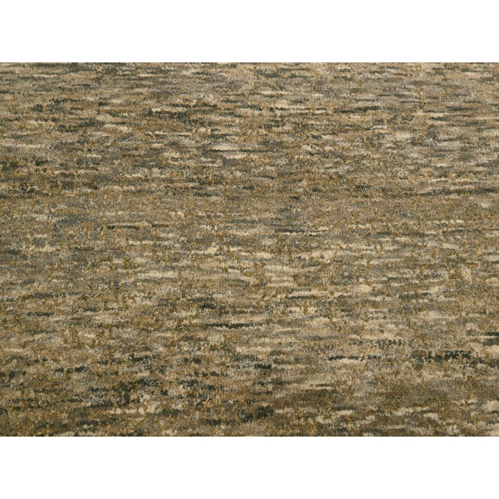 7'6" x 9'11" New Hand Knotted Brown Wool Rectangle Oriental Rug - MOA10276196