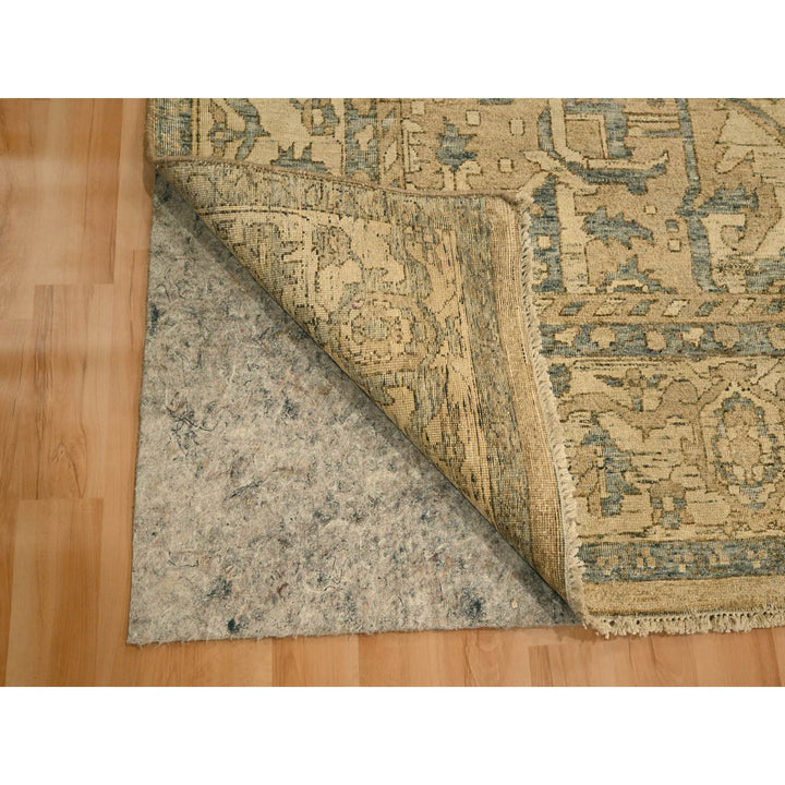 8'7" x 12'4" New Hand Knotted Brown Wool Rectangle Oriental Rug - MOA10276197