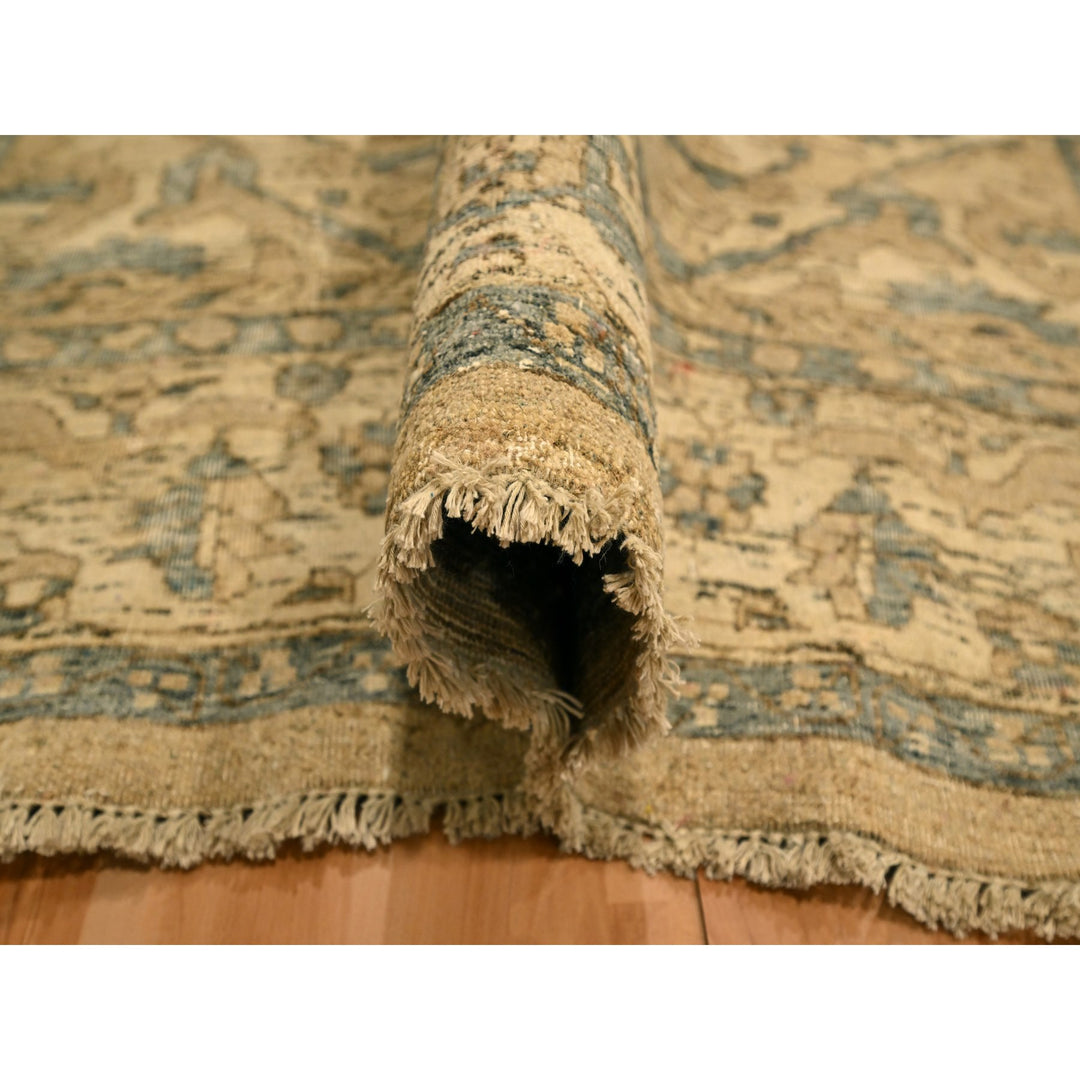8'7" x 12'4" New Hand Knotted Brown Wool Rectangle Oriental Rug - MOA10276197