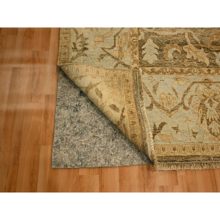 8'10" x 12'2" New Hand Knotted Brown Wool Rectangle Oriental Rug - MOA10276198
