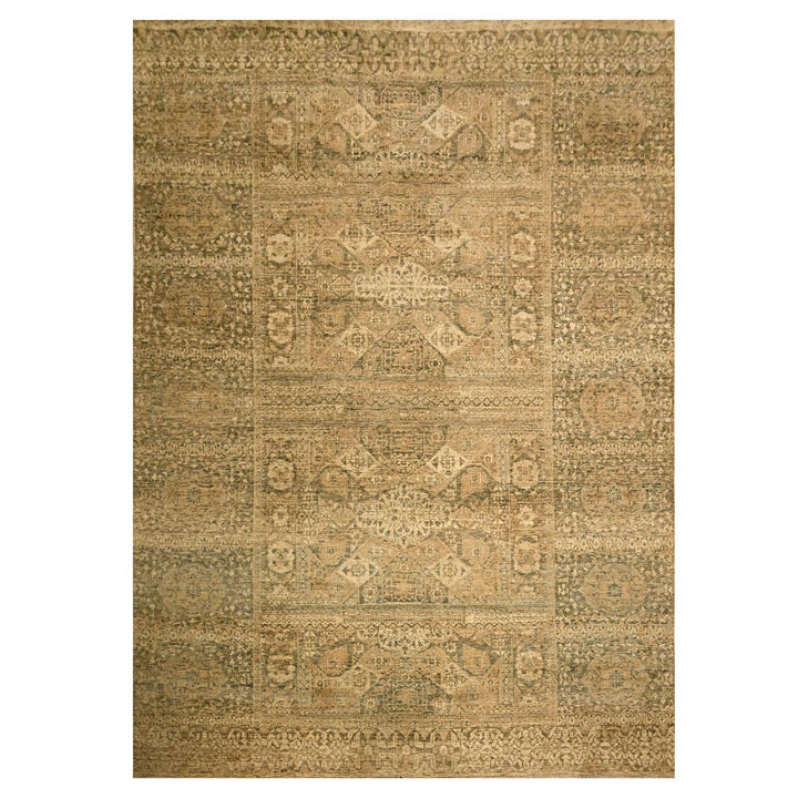 10'0" x 13'8" New Hand Knotted Brown Wool Rectangle Oriental Rug - MOA10276199
