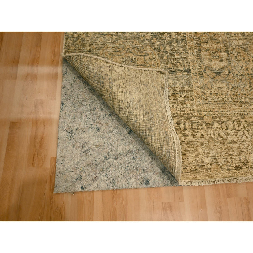 10'0" x 13'8" New Hand Knotted Brown Wool Rectangle Oriental Rug - MOA10276199