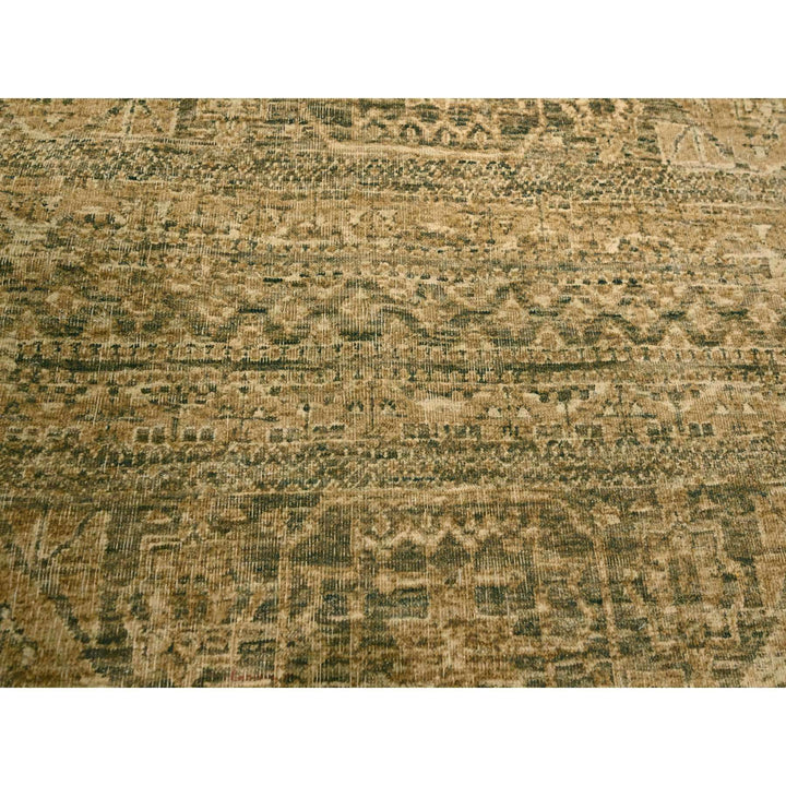 10'0" x 13'8" New Hand Knotted Brown Wool Rectangle Oriental Rug - MOA10276199