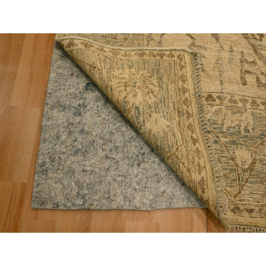 5'11" x 9'7" New Hand Knotted Brown Wool Rectangle Oriental Rug - MOA10276203