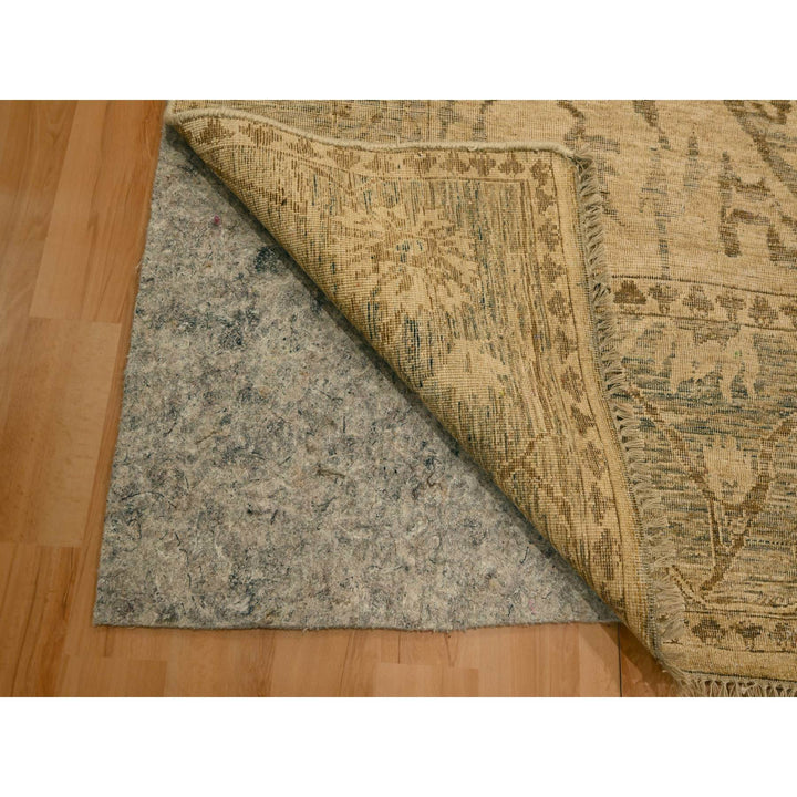 5'11" x 9'7" New Hand Knotted Brown Wool Rectangle Oriental Rug - MOA10276203