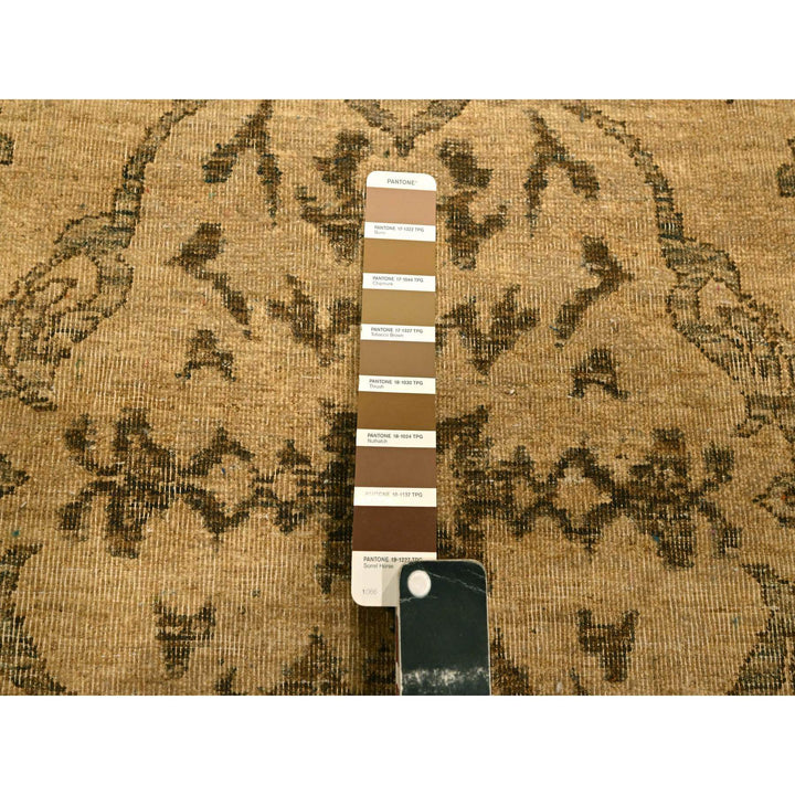 5'11" x 9'7" New Hand Knotted Brown Wool Rectangle Oriental Rug - MOA10276203