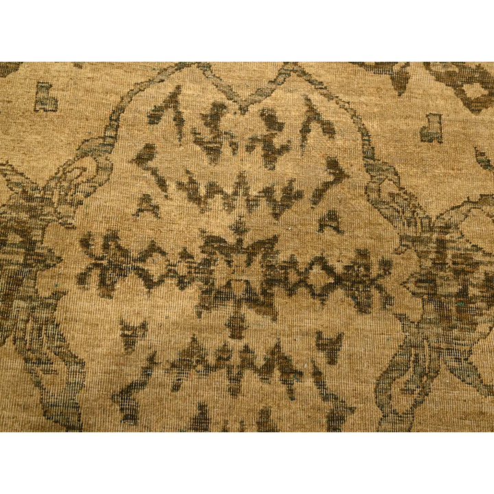 5'11" x 9'7" New Hand Knotted Brown Wool Rectangle Oriental Rug - MOA10276203