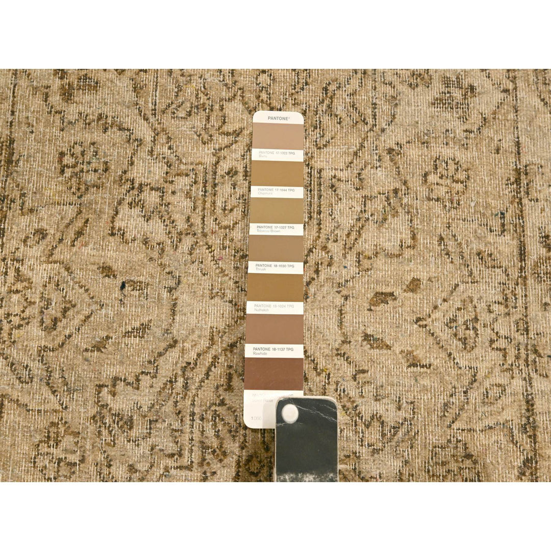 2'4" x 19'11" New Hand Knotted Brown Wool Runner Oriental Rug - MOA10276207