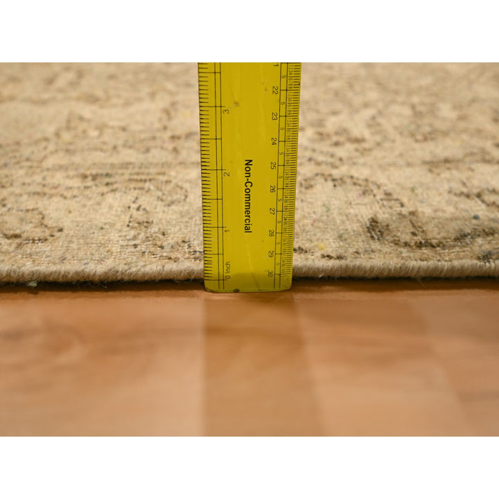 2'4" x 19'11" New Hand Knotted Brown Wool Runner Oriental Rug - MOA10276207