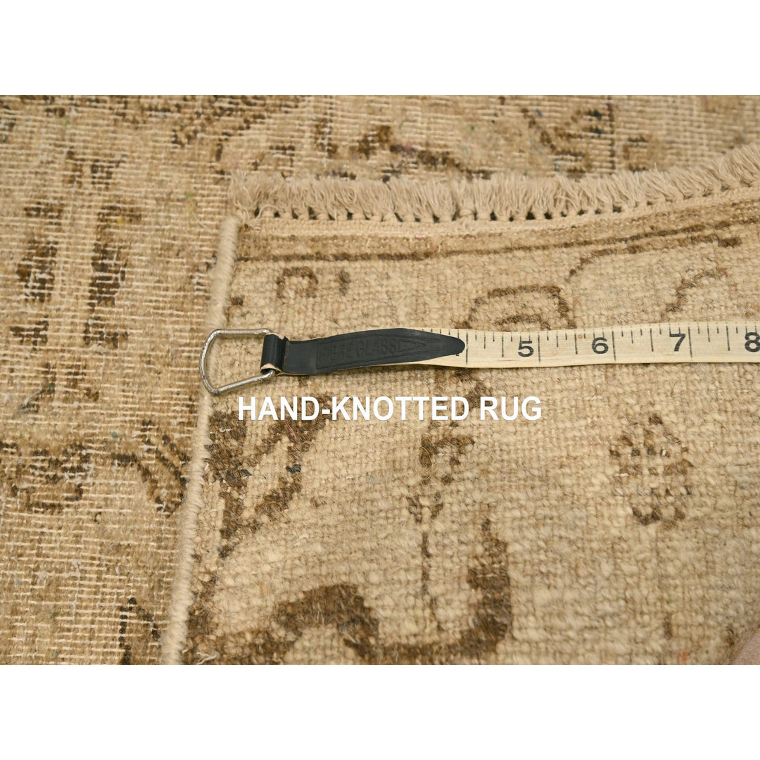 2'4" x 19'11" New Hand Knotted Brown Wool Runner Oriental Rug - MOA10276207