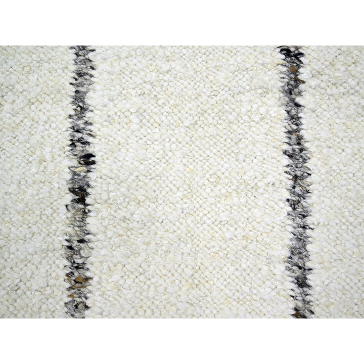 10'0" x 14'0" New Hand Knotted Ivory Wool Rectangle Oriental Rug - MOA10276212