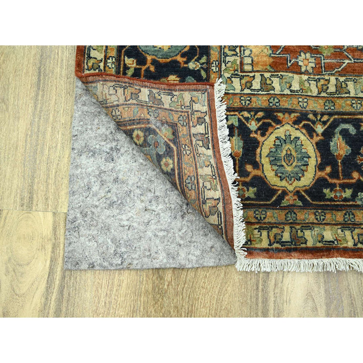 10'0" x 13'10" New Hand Knotted Red Wool Rectangle Oriental Rug - MOA10276226